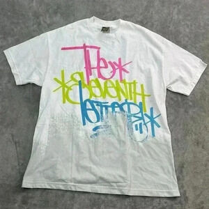 The Seventh Letter Shirt Size XL White Tee Graffiti Art Streetwear 7th